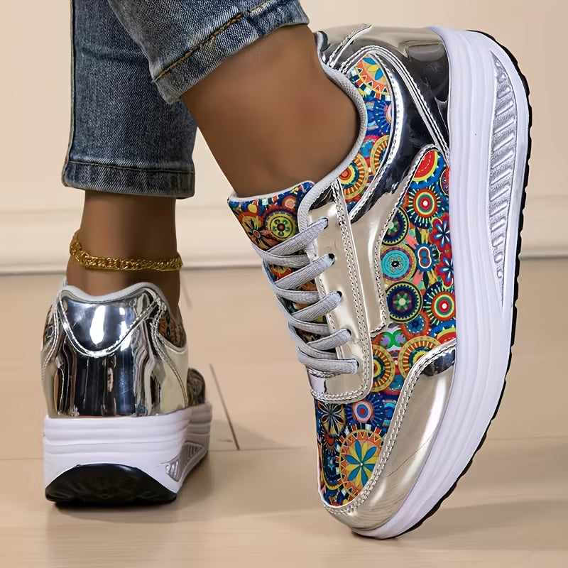 Mandala Silver Sneaker